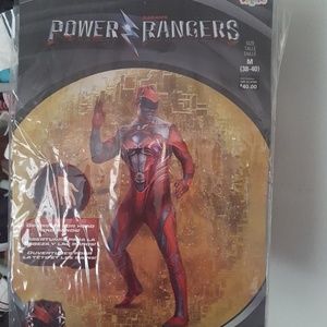 Red power ranger halloween adult costume